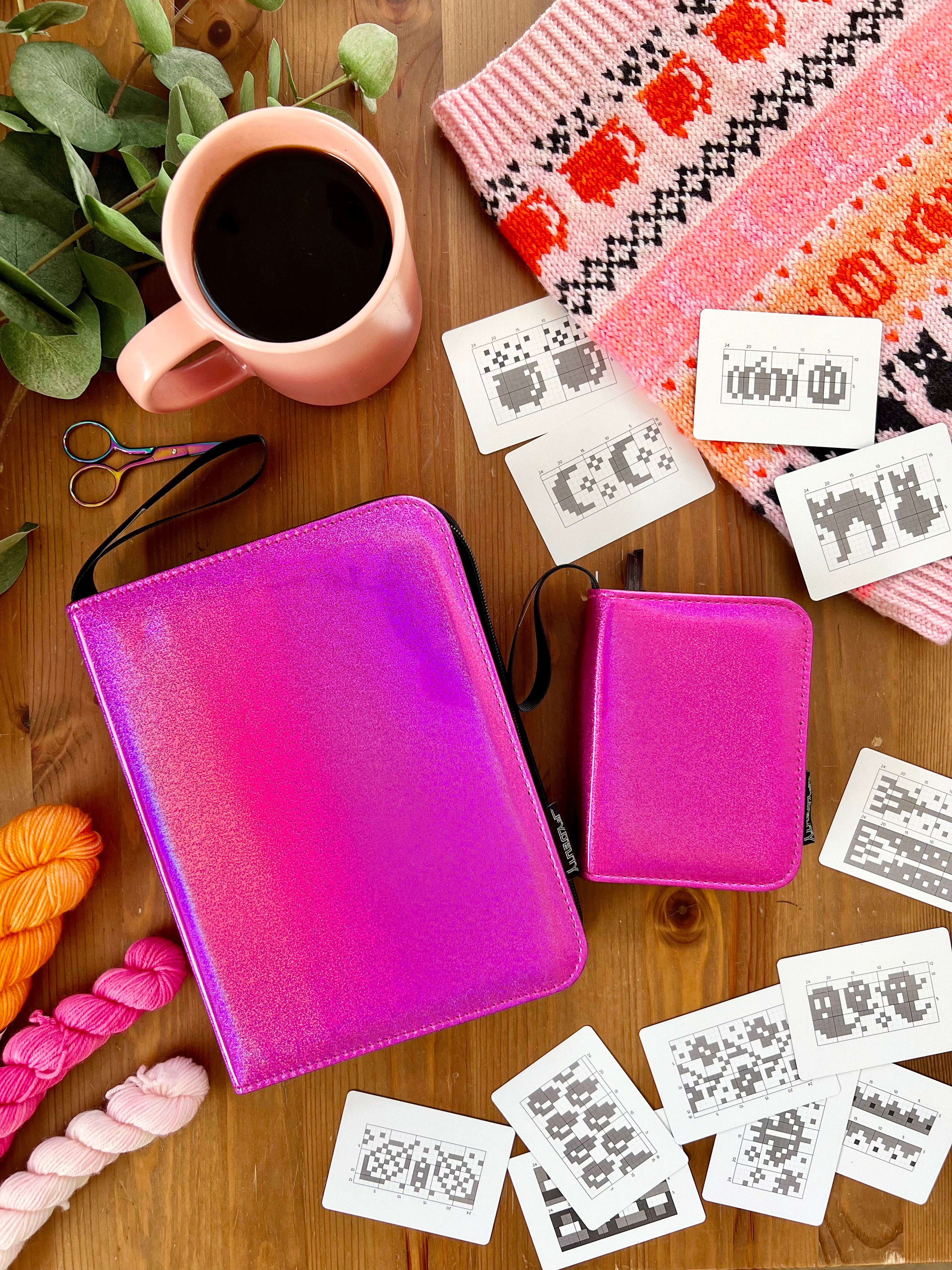 Doodle Card Binder | 4-Pocket | Max (400 pcs) | Laser Pink - Image 6