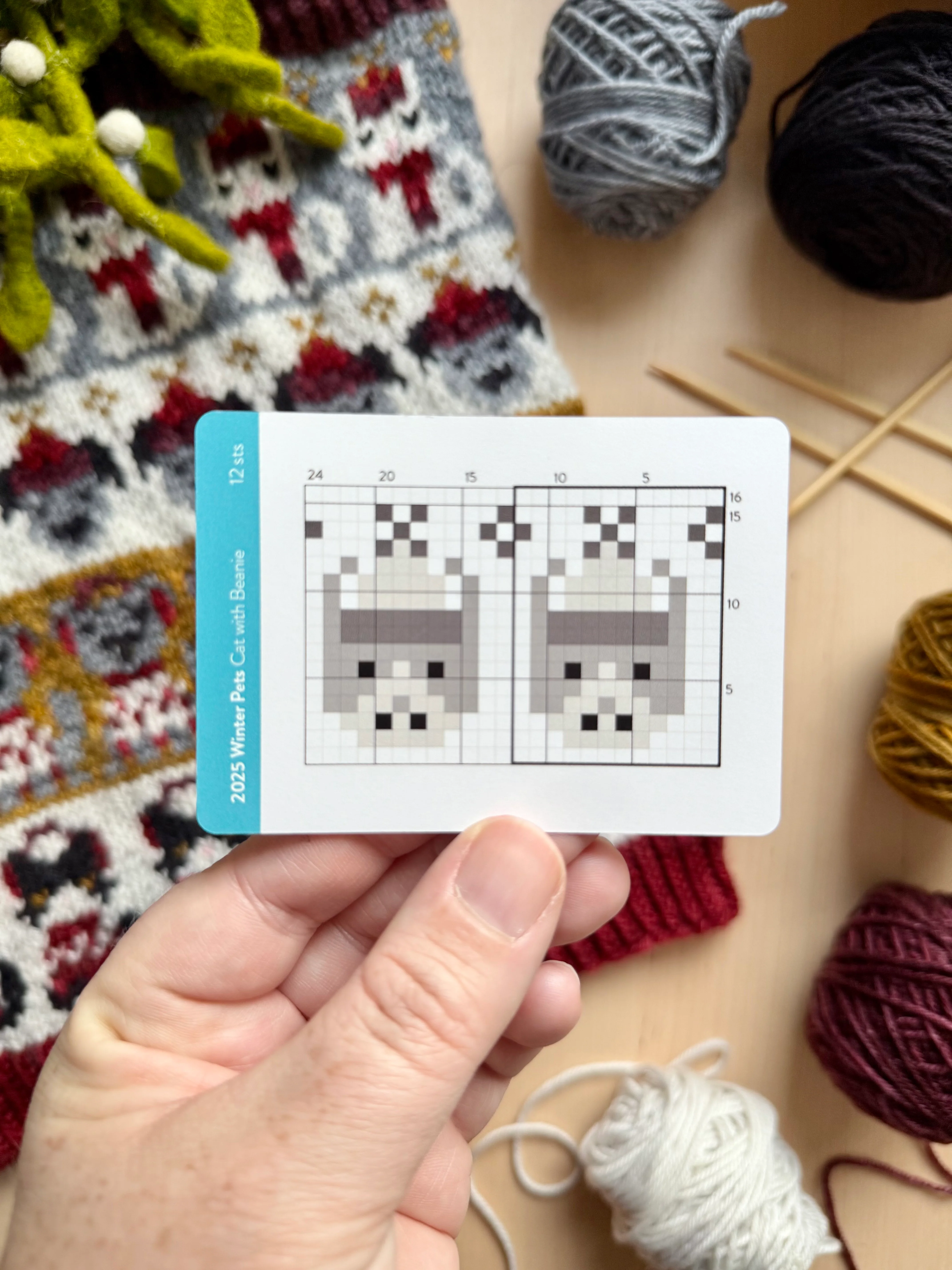 Doodle Card Deck - 2025 Winter Pets Mini Deck - Image 4