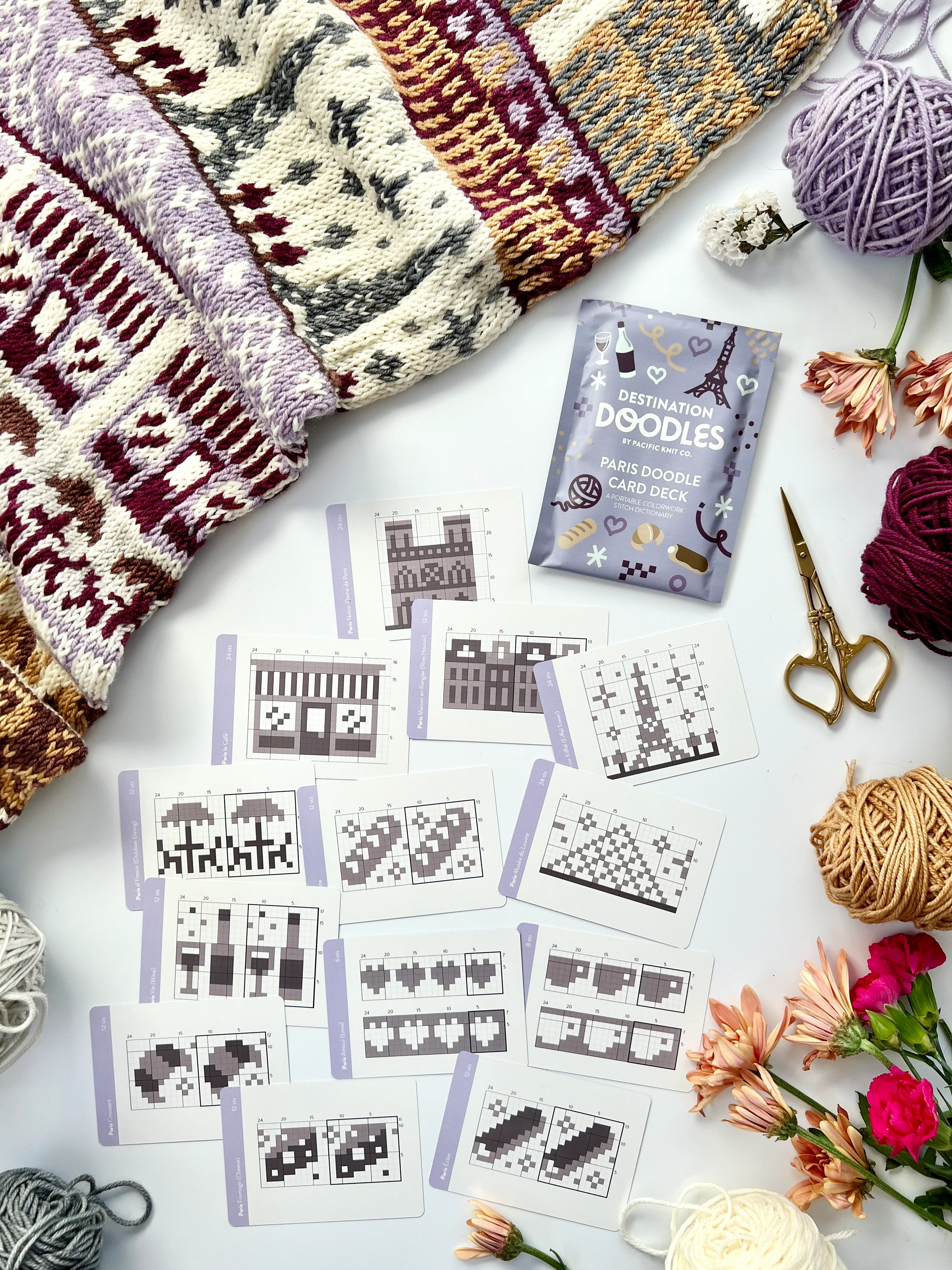 Doodle Card Deck - Paris Destination - Image 3
