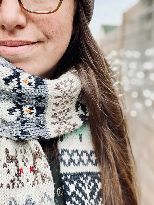Holiday Doodle Scarf (Advent Pattern) - Image 3