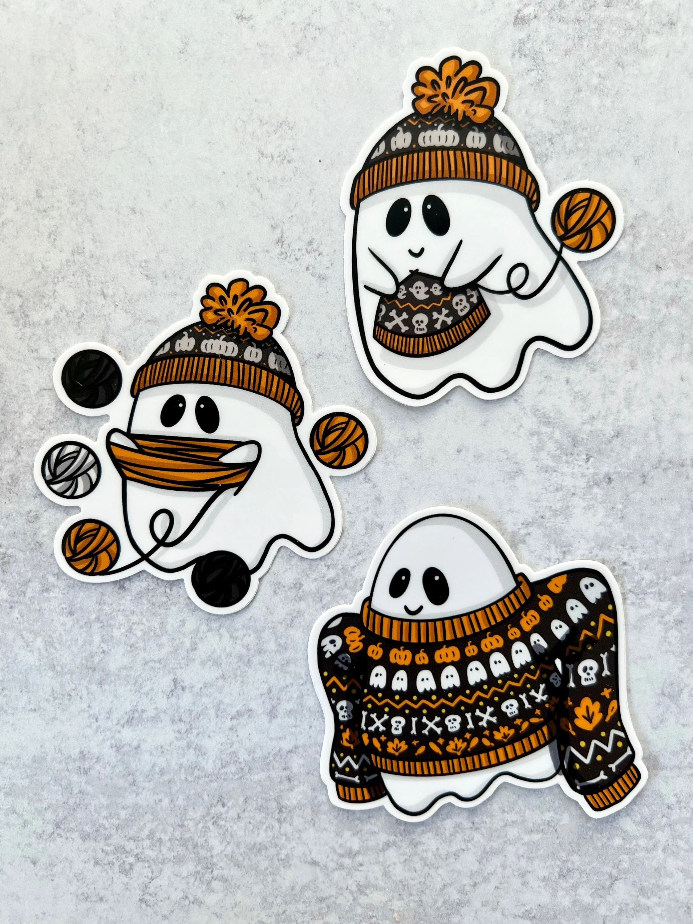 Sticker - Sweater Ghostie - 3x3in - Image 3