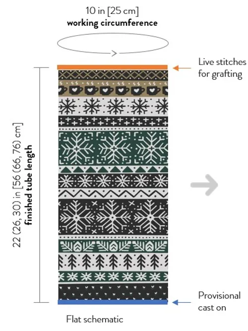 Winter Skies Doodle (Infinity Cowl) - Image 5